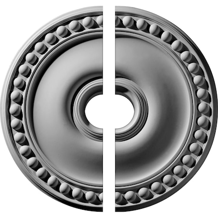Ekena Millwork Foster Ceiling Medallion, Two Piece (Fits Canopies up to 5 5/8"), 19 1/8"OD x 3 1/2"ID x 1"P CM19FO2-03500